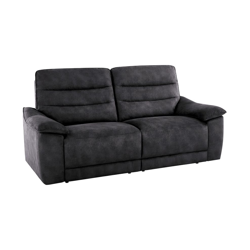 Carter 3 Seater Sofa in Miller Grey Fabric