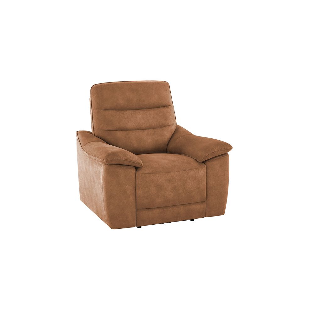 Carter Armchair in Ranch Brown Fabric