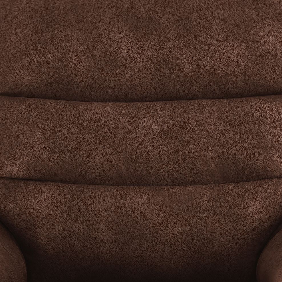 Carter Armchair in Ranch Dark Brown Fabric 6