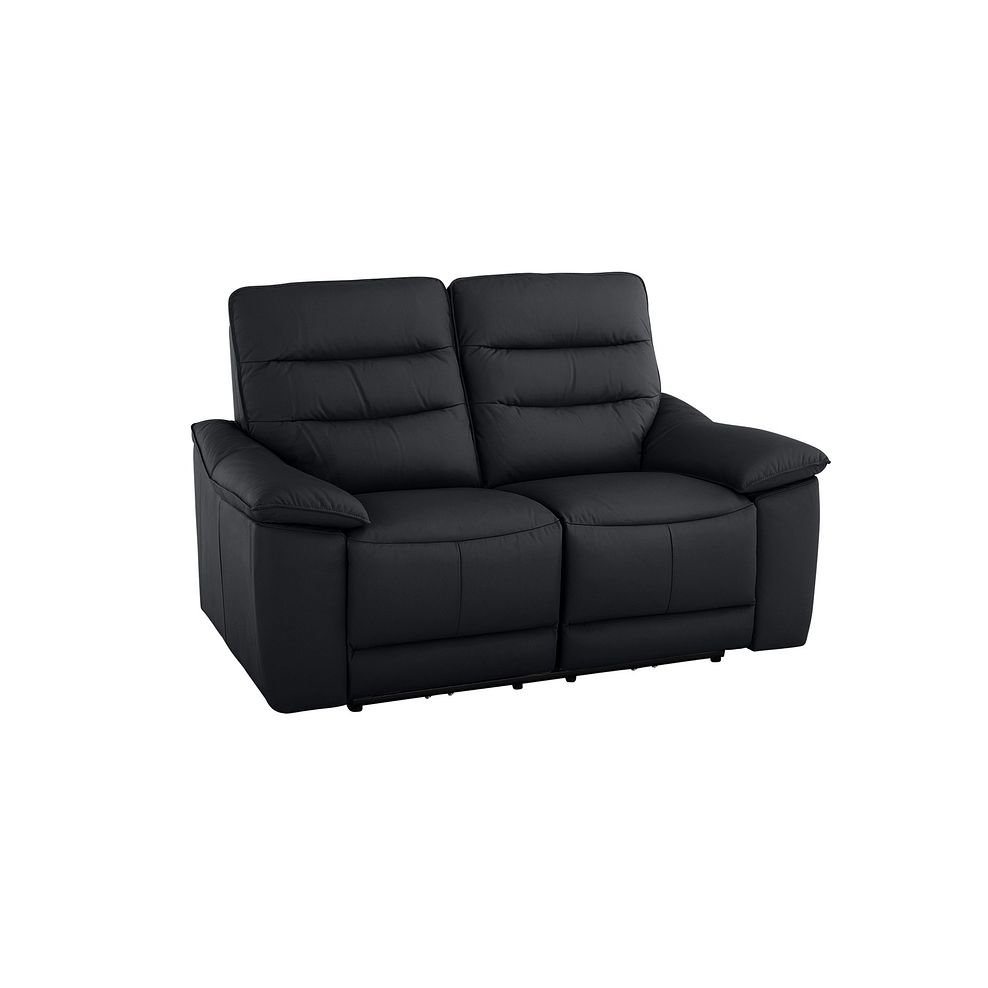 Carter 2 Seater Sofa in Black Leather 1