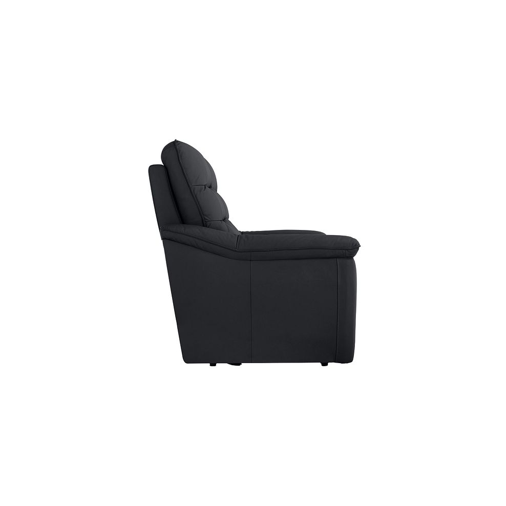 Carter 3 Seater Sofa in Black Leather Thumbnail 4