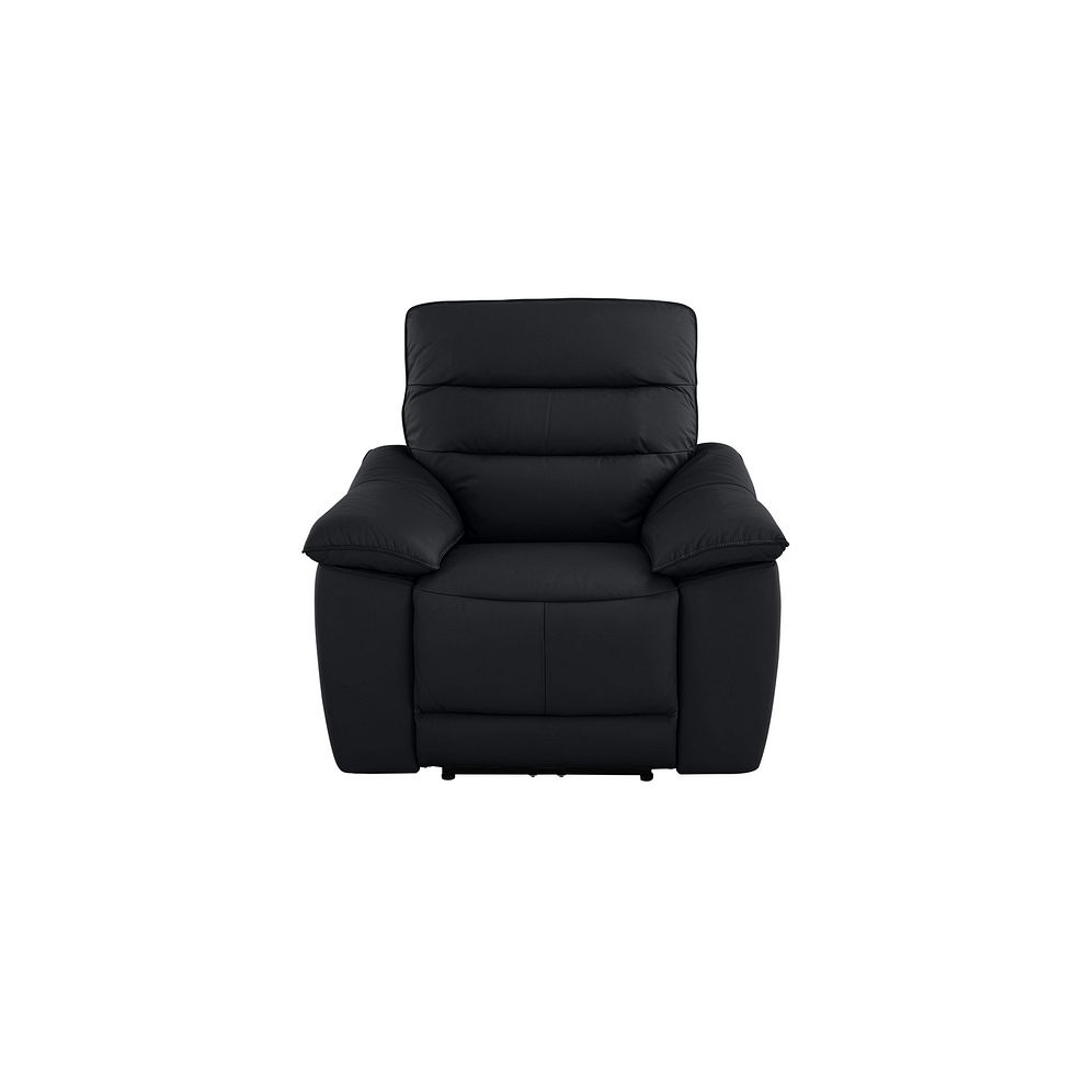 Carter Armchair in Black Leather Thumbnail 2