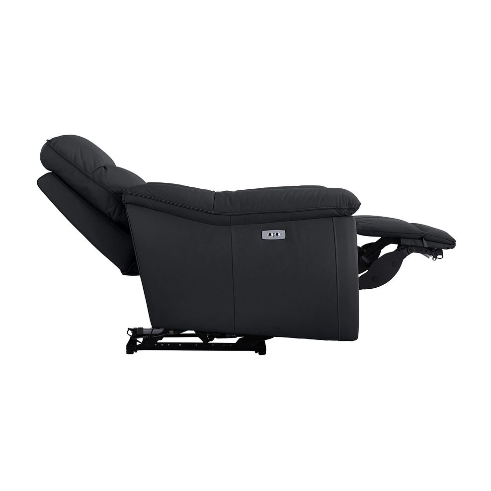 Carter Electric Recliner Armchair in Black Leather 7