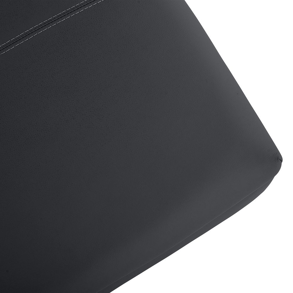 Carter Storage Footstool in Black Leather 7