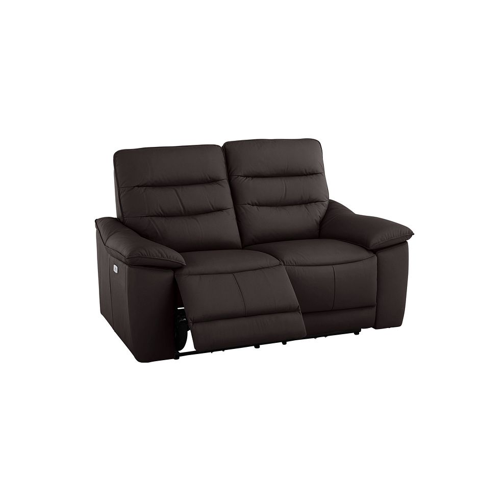 Carter 2 Seater Electric Recliner Sofa in Brown Leather 3