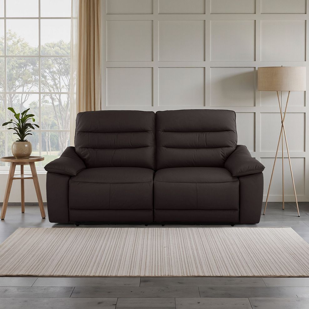 Carter 3 Seater Sofa in Brown Leather 9
