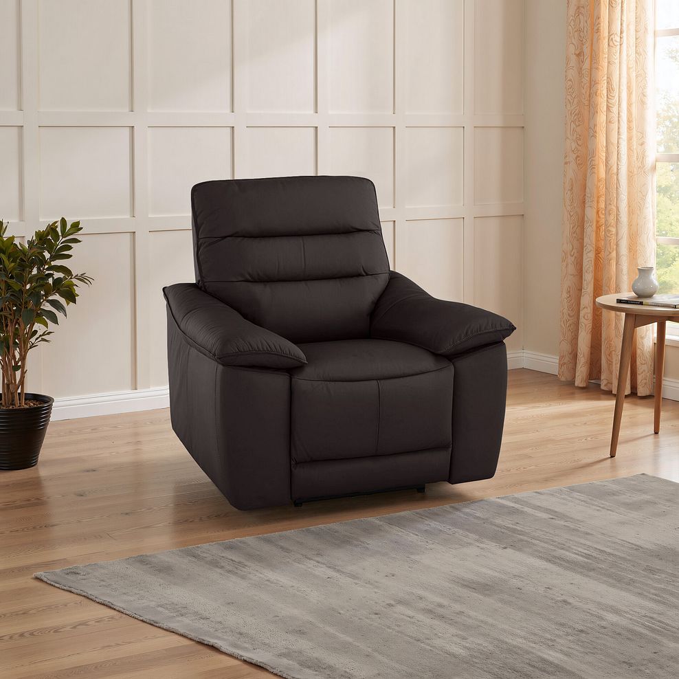 Carter Armchair in Brown Leather 9