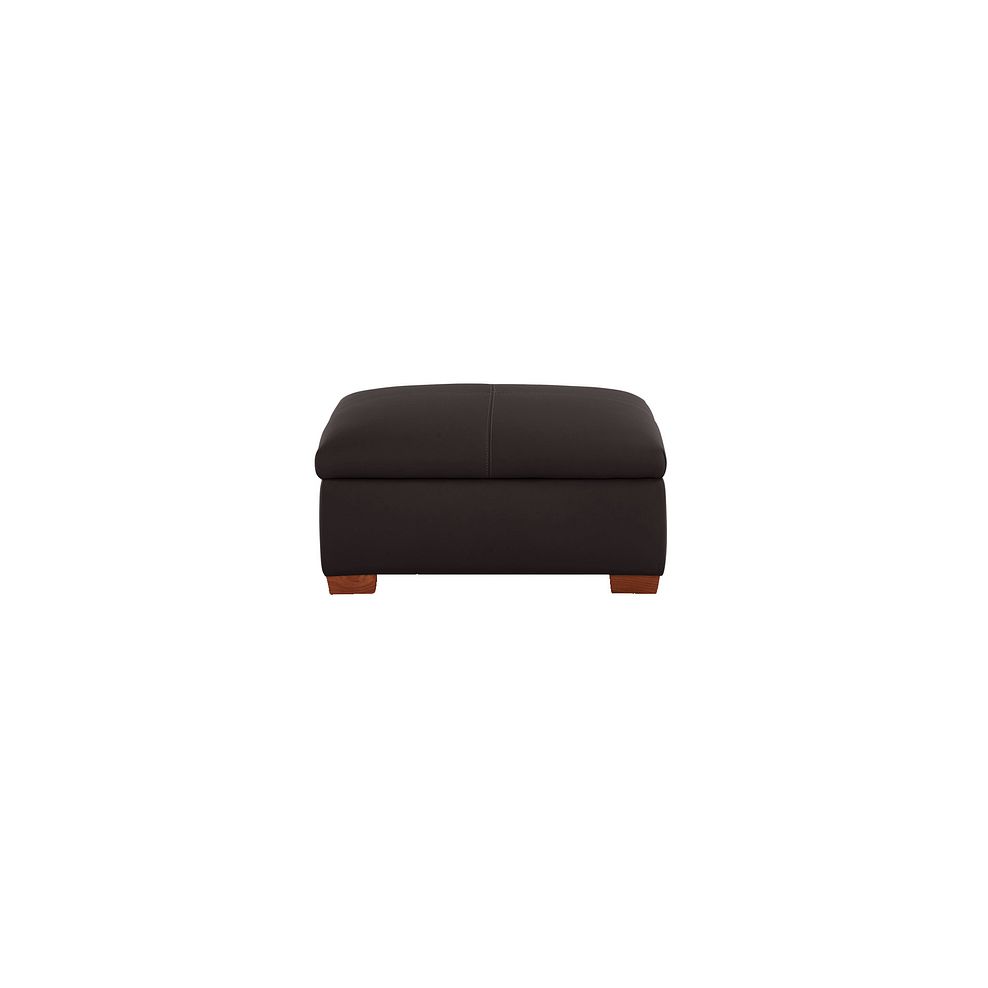 Carter Storage Footstool in Brown Leather 2