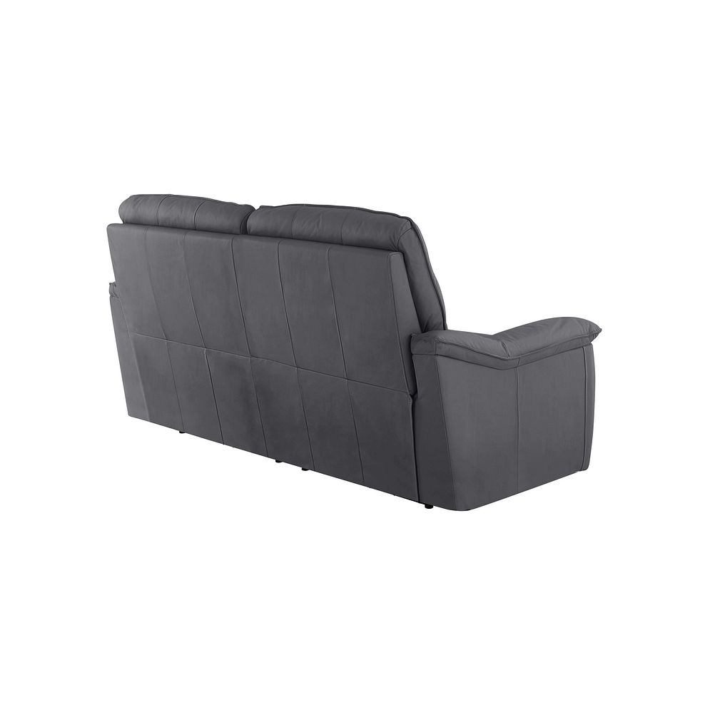 Carter 3 Seater Sofa in Dark Grey Leather 3
