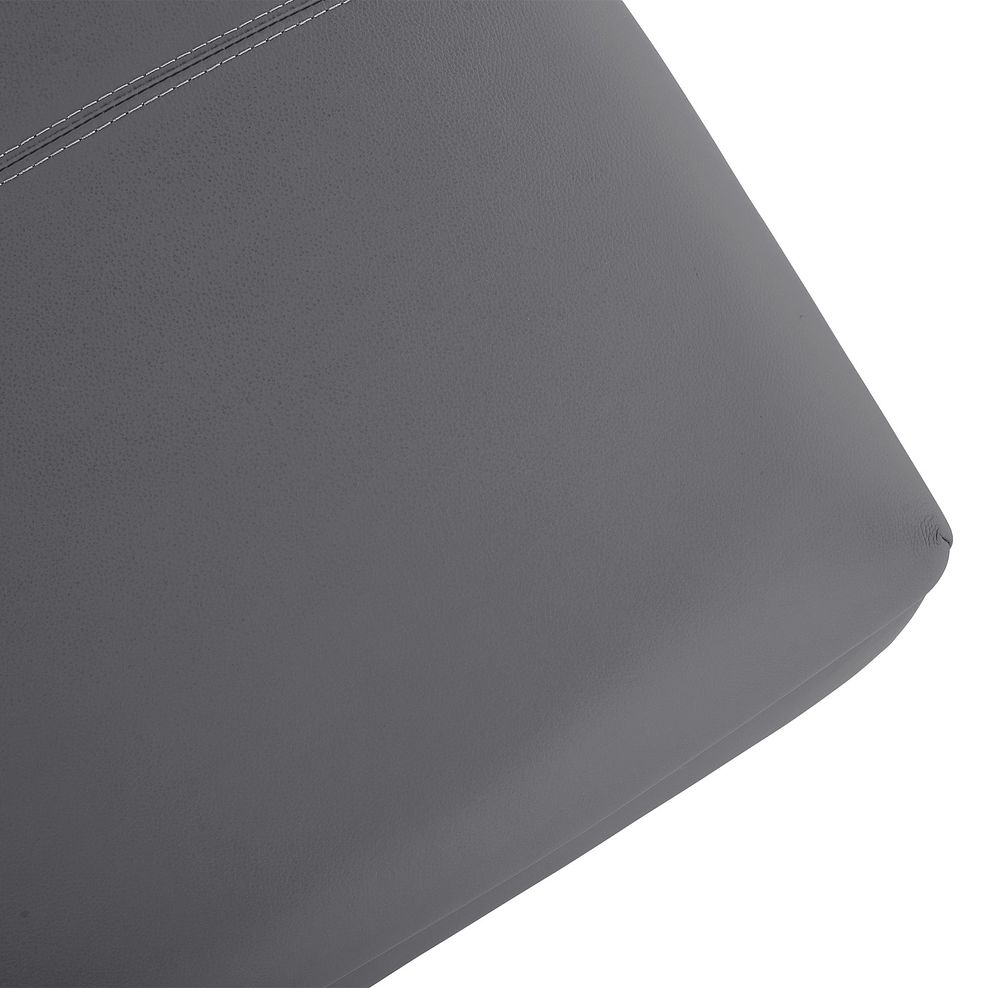 Carter Storage Footstool in Dark Grey Leather 7