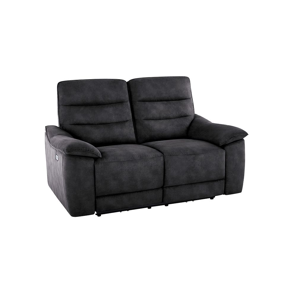 Carter 2 Seater Electric Recliner Sofa in Grey fabric 2