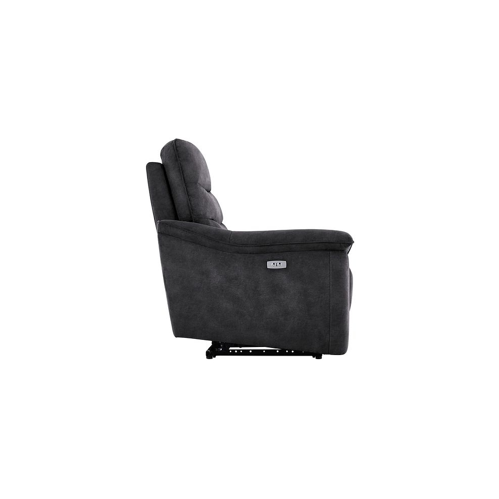 Carter Electric Recliner Armchair in Grey fabric 7