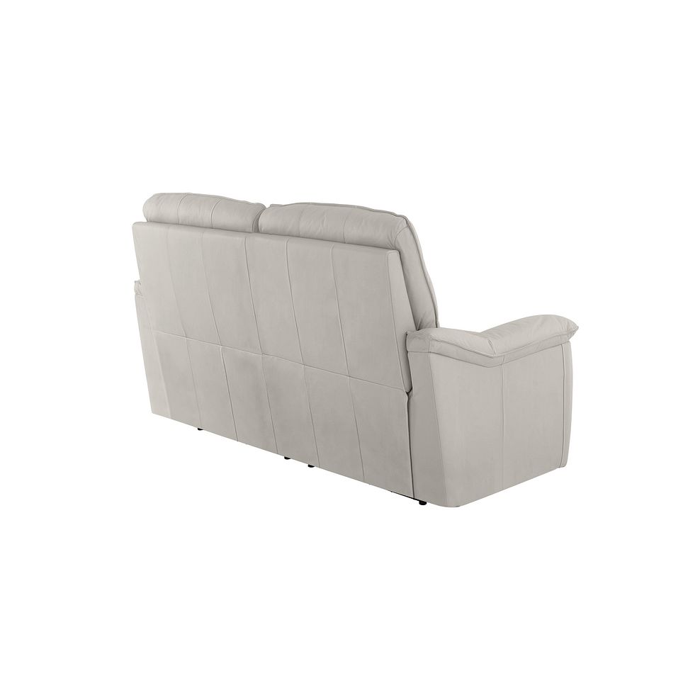 Carter 2 Seater Sofa in Off White Leather Thumbnail 3