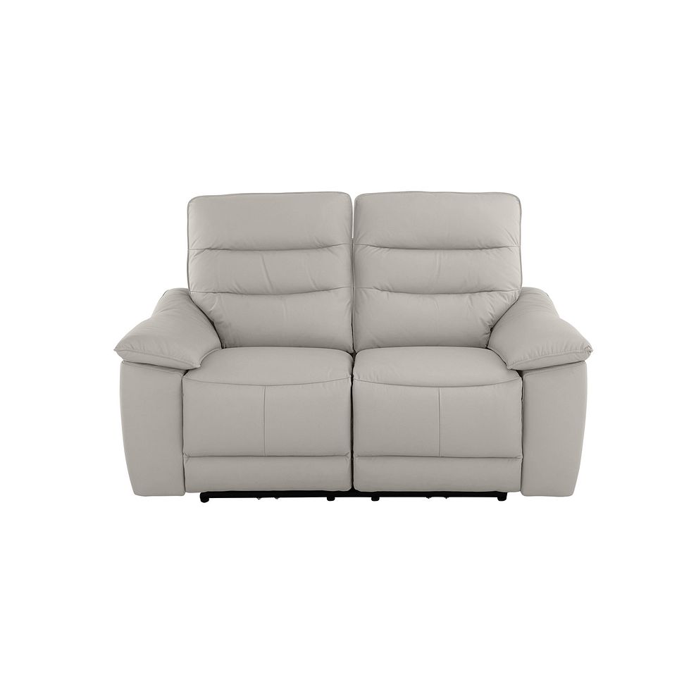 Carter 2 Seater Sofa in Off White Leather 2