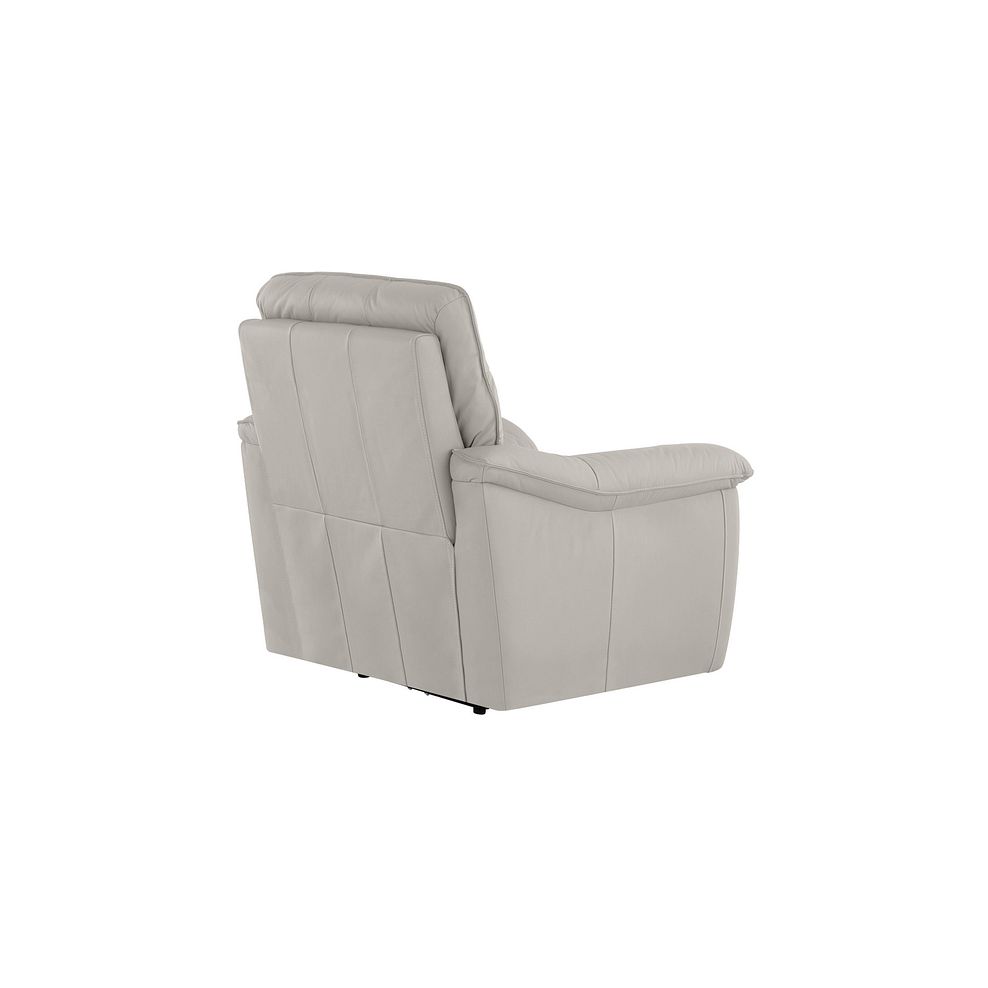 Carter Armchair in Off White Leather Thumbnail 3