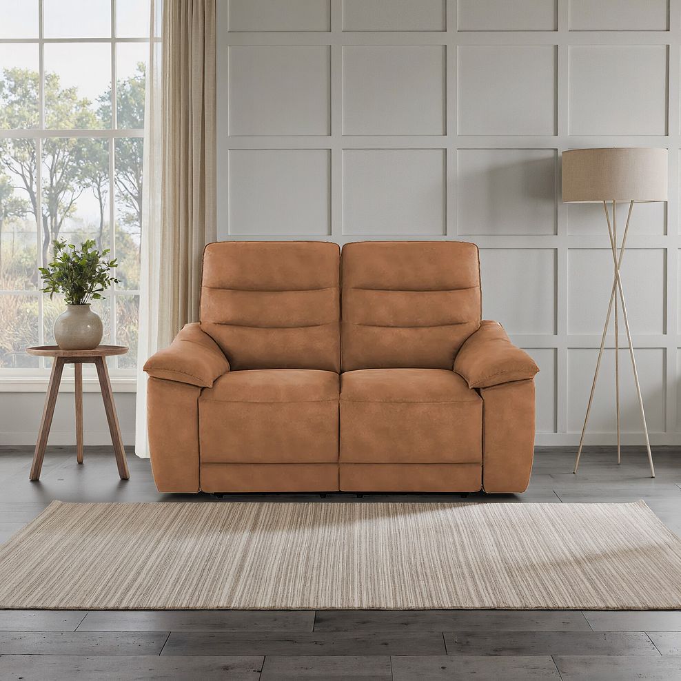 Carter 2 Seater Sofa in Ranch Brown Fabric 9