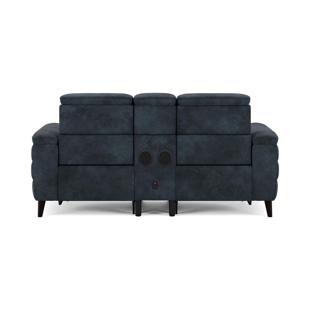 Cassius 2 Seater Power Recliner Console Sofa with Smart Screen and Speakers in Dexter Shadow Fabric 6
