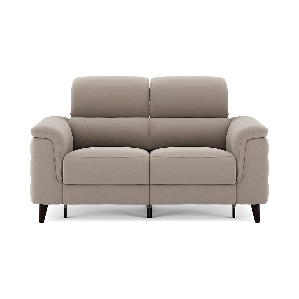 Cassius 2 Seater Power Recliner Sofa in Bella Latte Fabric 3