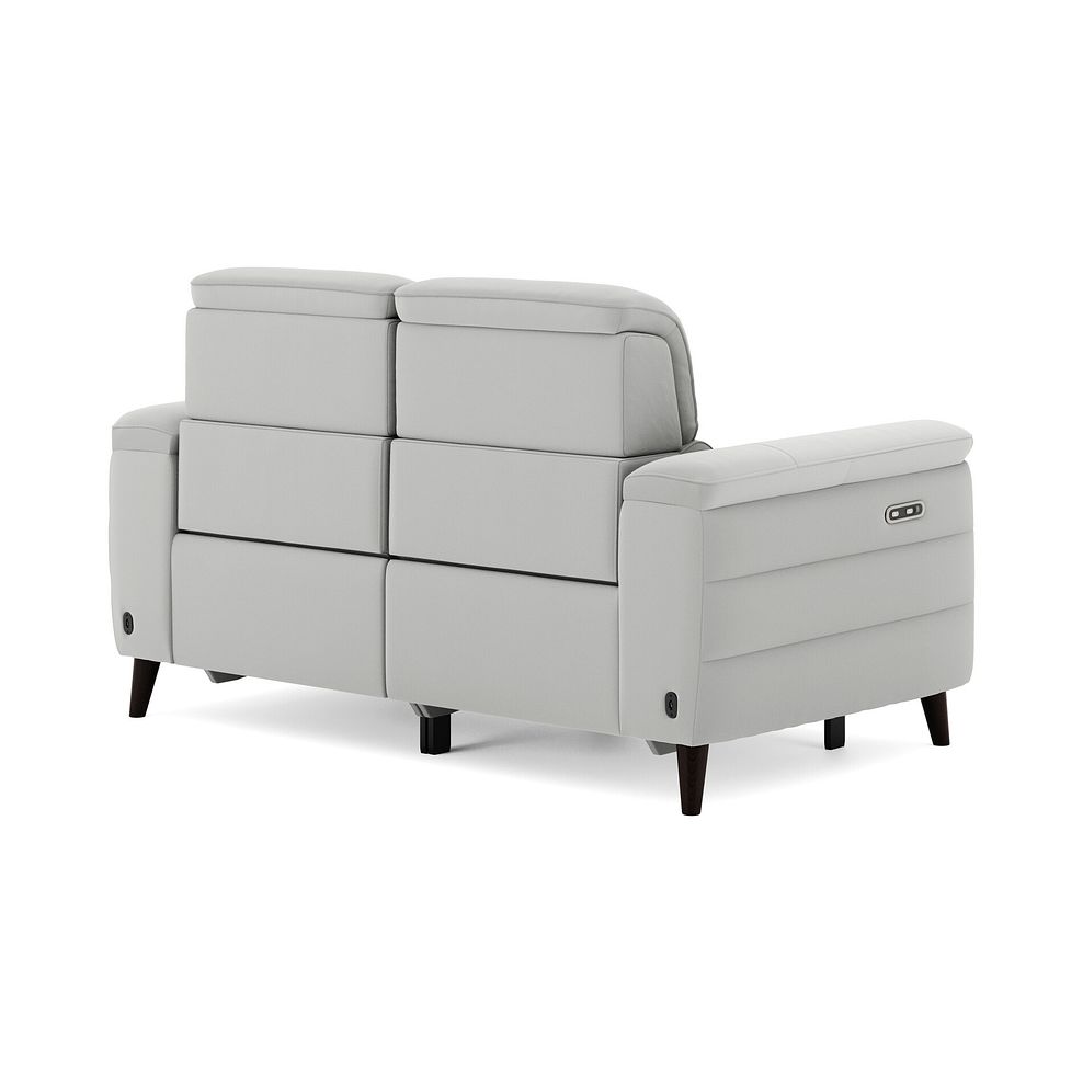 Cassius 2 Seater Power Recliner Sofa in Bella Lead Grey Fabric 5