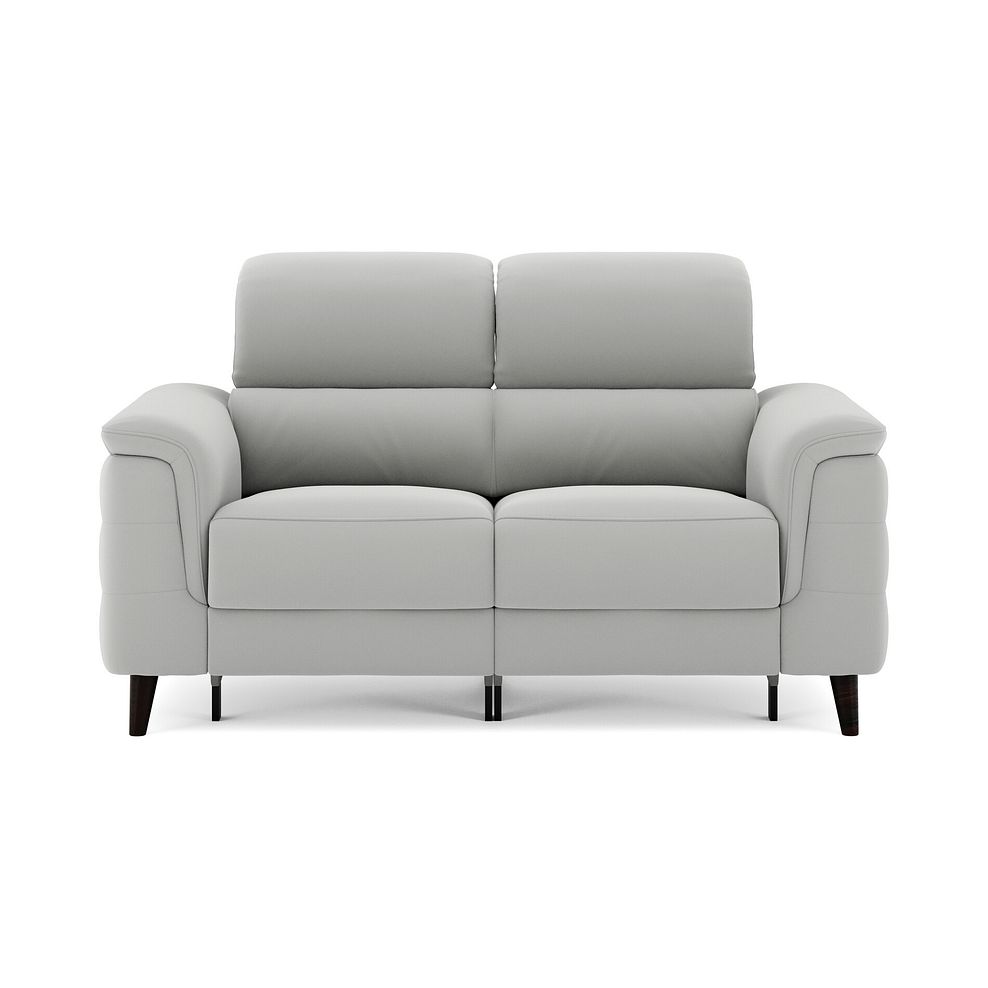 Cassius 2 Seater Power Recliner Sofa in Bella Lead Grey Fabric 3