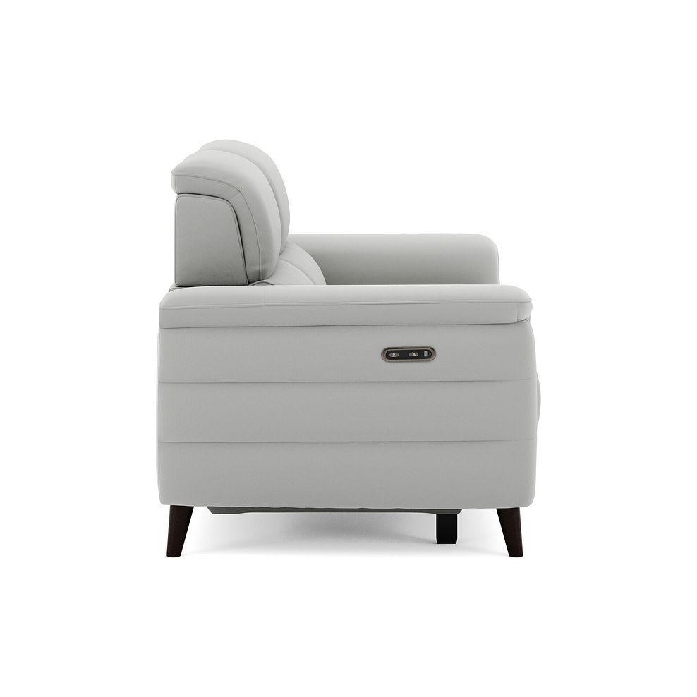 Cassius 2 Seater Power Recliner Sofa in Bella Lead Grey Fabric 4