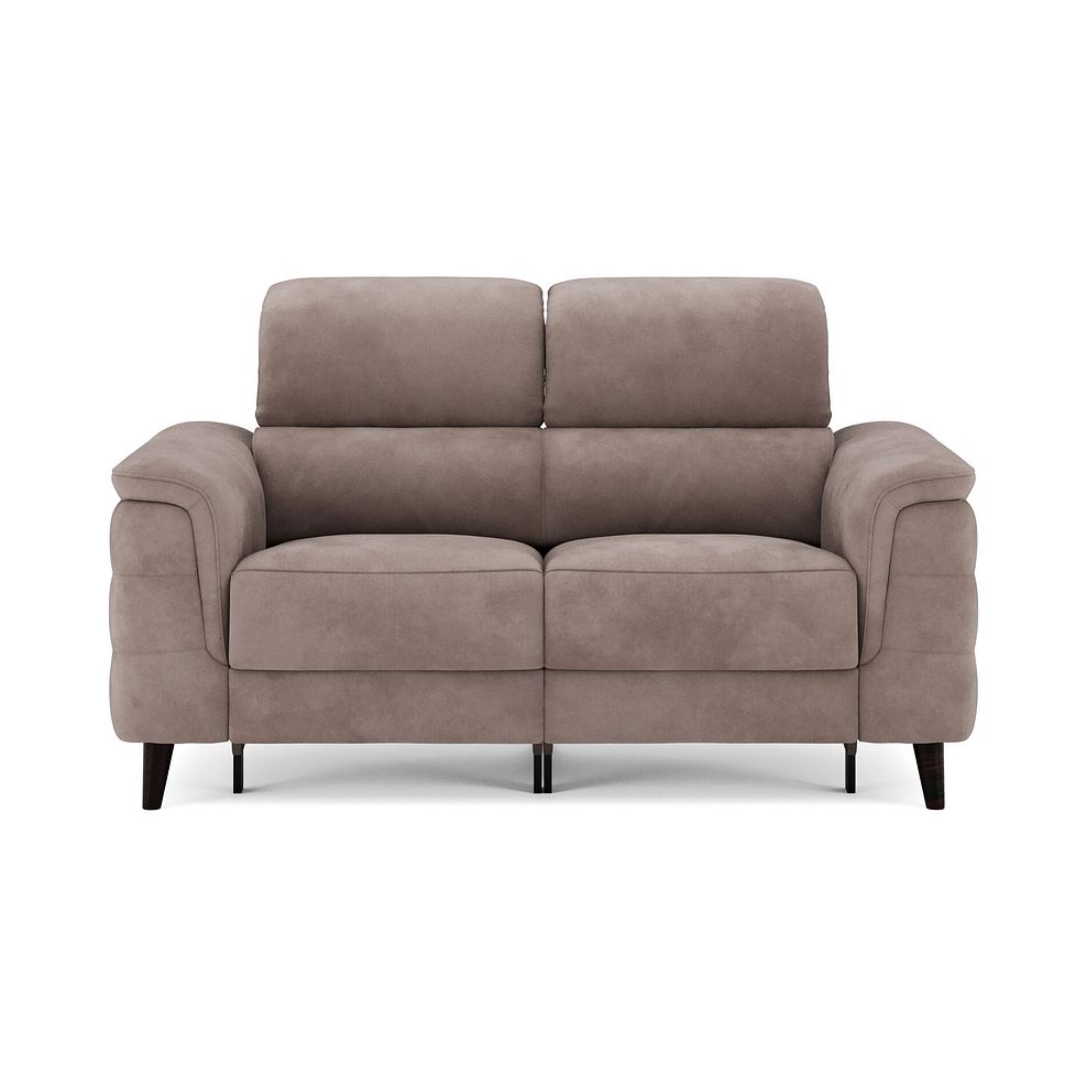 Cassius 2 Seater Power Recliner Sofa in Dexter Nutmeg Fabric 3