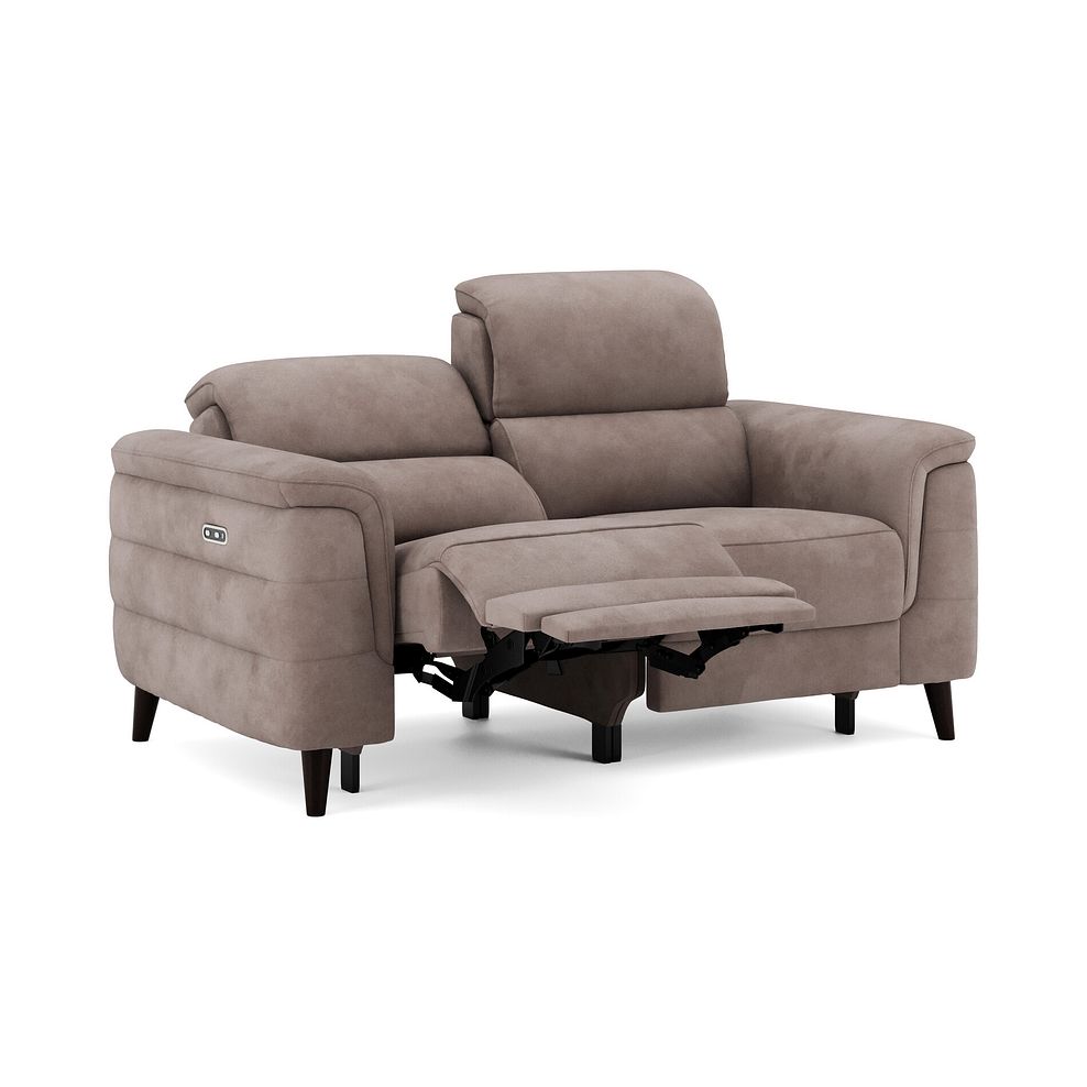 Cassius 2 Seater Power Recliner Sofa in Dexter Nutmeg Fabric 2