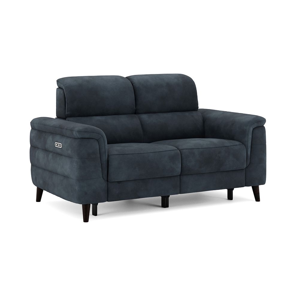 Cassius 2 Seater Power Recliner Sofa in Dexter Shadow Fabric 1