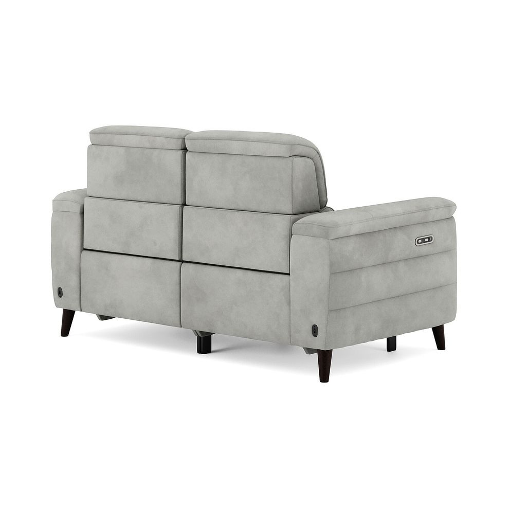 Cassius 2 Seater Power Recliner Sofa in Dexter Stone Fabric 5
