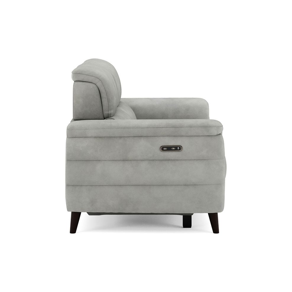 Cassius 2 Seater Power Recliner Sofa in Dexter Stone Fabric 4