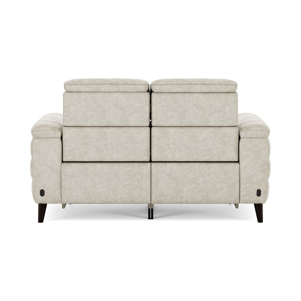 Cassius 2 Seater Power Recliner Sofa in Marble Cream Fabric 6