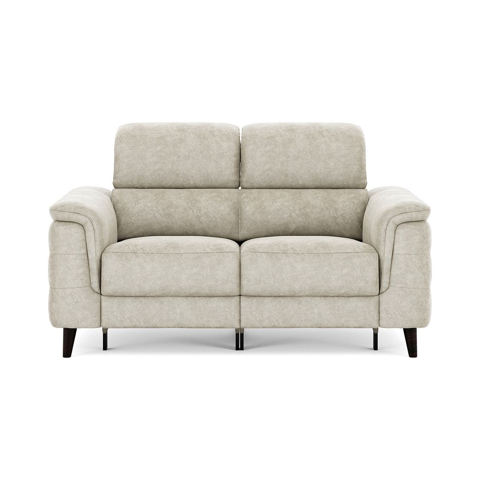 Cassius 2 Seater Power Recliner Sofa in Marble Cream Fabric 3