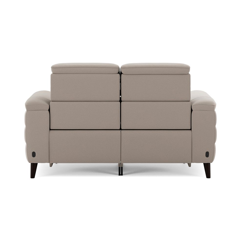 Cassius 2 Seater Power Recliner Sofa with Adjustable Power Headrests and Speakers in Bella Latte Fabric 6