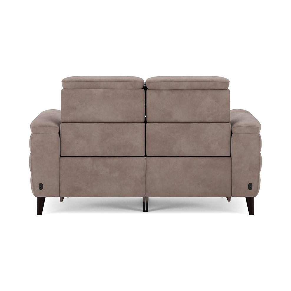 Cassius 2 Seater Power Recliner Sofa with Adjustable Power Headrests and Speakers in Dexter Nutmeg Fabric 6
