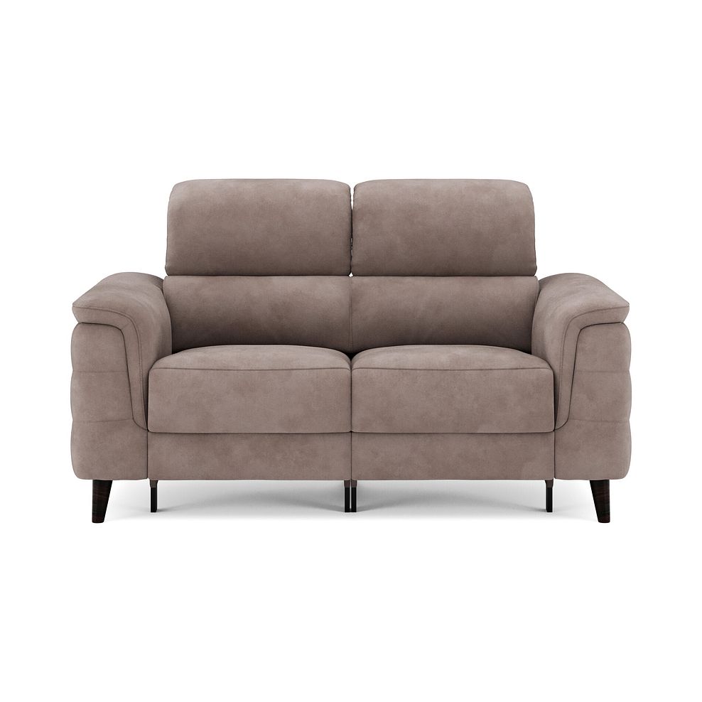 Cassius 2 Seater Power Recliner Sofa with Adjustable Power Headrests and Speakers in Dexter Nutmeg Fabric 3