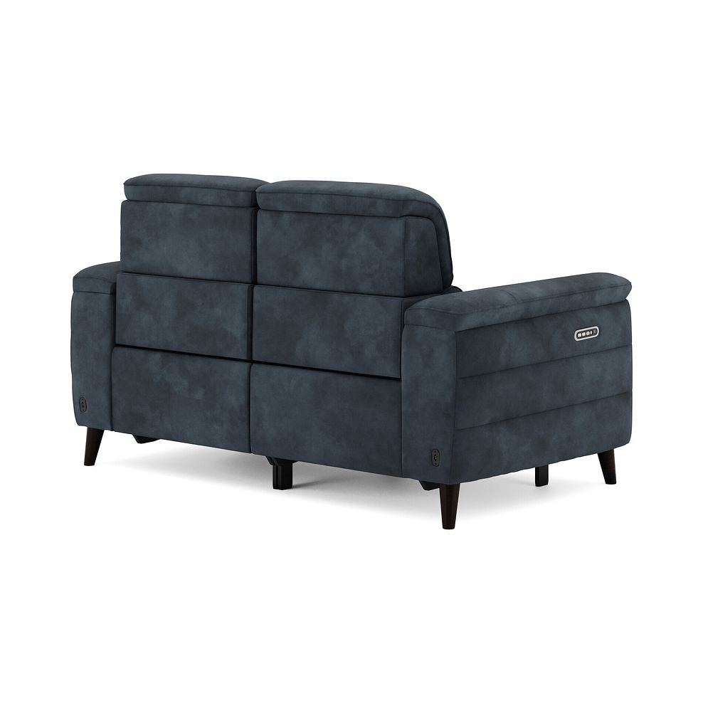 Cassius 2 Seater Power Recliner Sofa with Adjustable Power Headrests and Speakers in Dexter Shadow Fabric 5