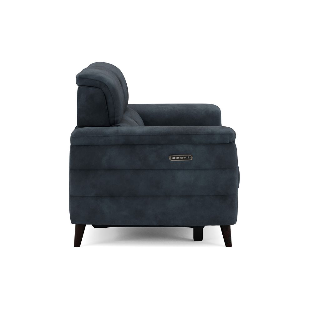 Cassius 2 Seater Power Recliner Sofa with Adjustable Power Headrests and Speakers in Dexter Shadow Fabric 4