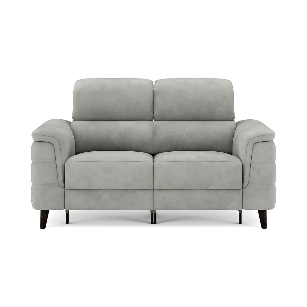 Cassius 2 Seater Power Recliner Sofa with Adjustable Power Headrests and Speakers in Dexter Stone Fabric 3