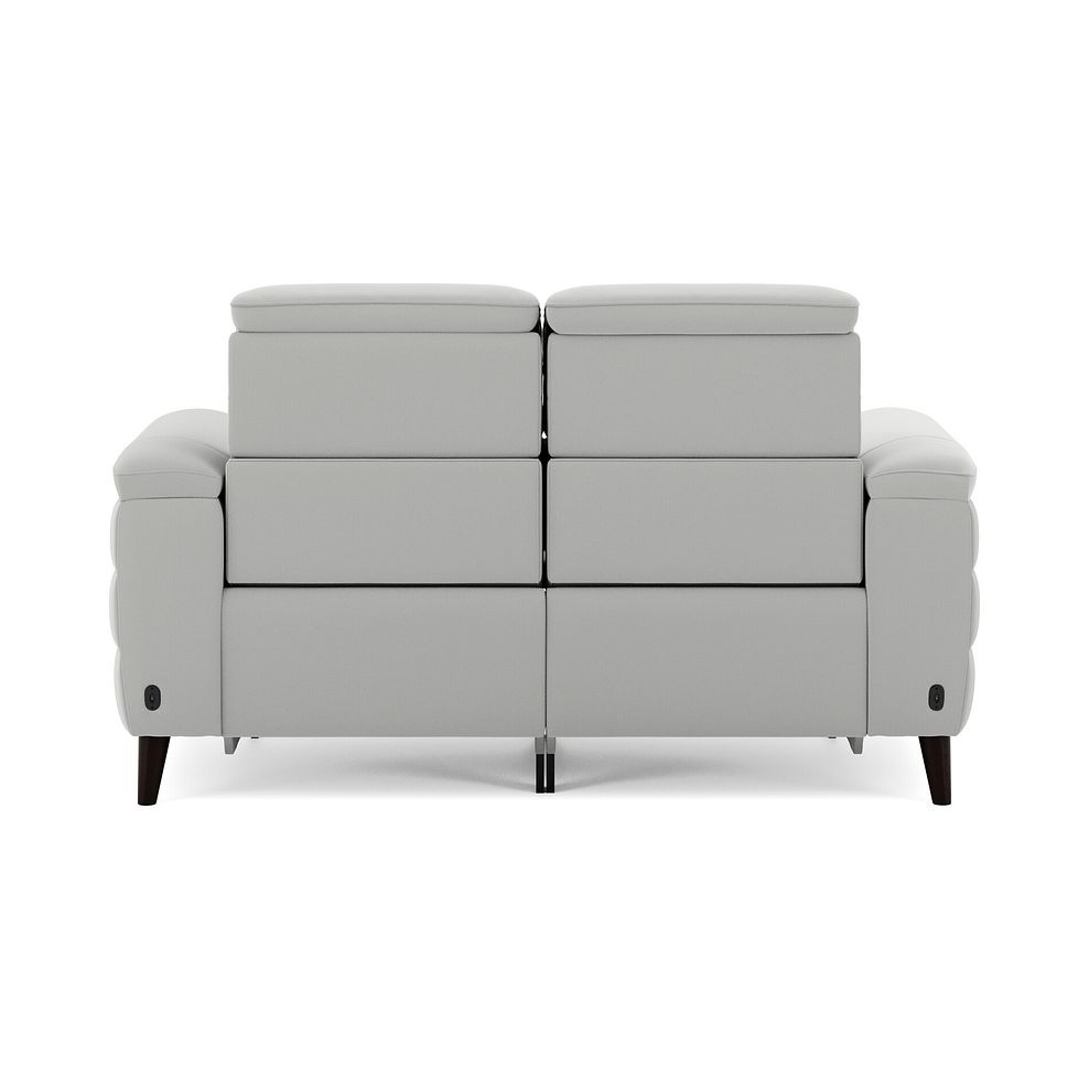 Cassius 2 Seater Power Recliner Sofa with Adjustable Power Headrests in Bella Lead Grey Fabric 6