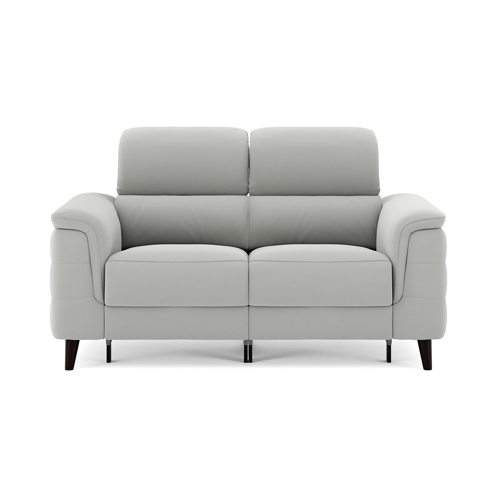 Cassius 2 Seater Power Recliner Sofa with Adjustable Power Headrests in Bella Lead Grey Fabric 3