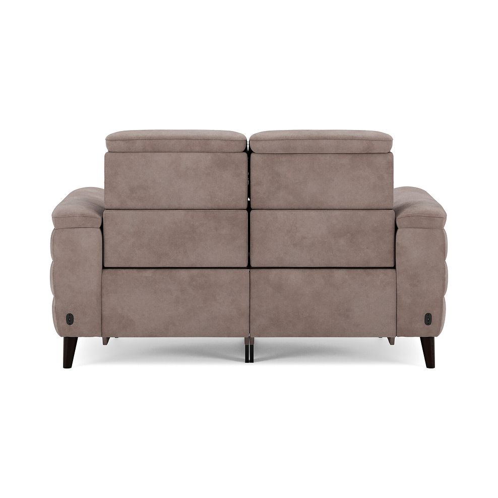 Cassius 2 Seater Power Recliner Sofa with Adjustable Power Headrests in Dexter Nutmeg Fabric 6