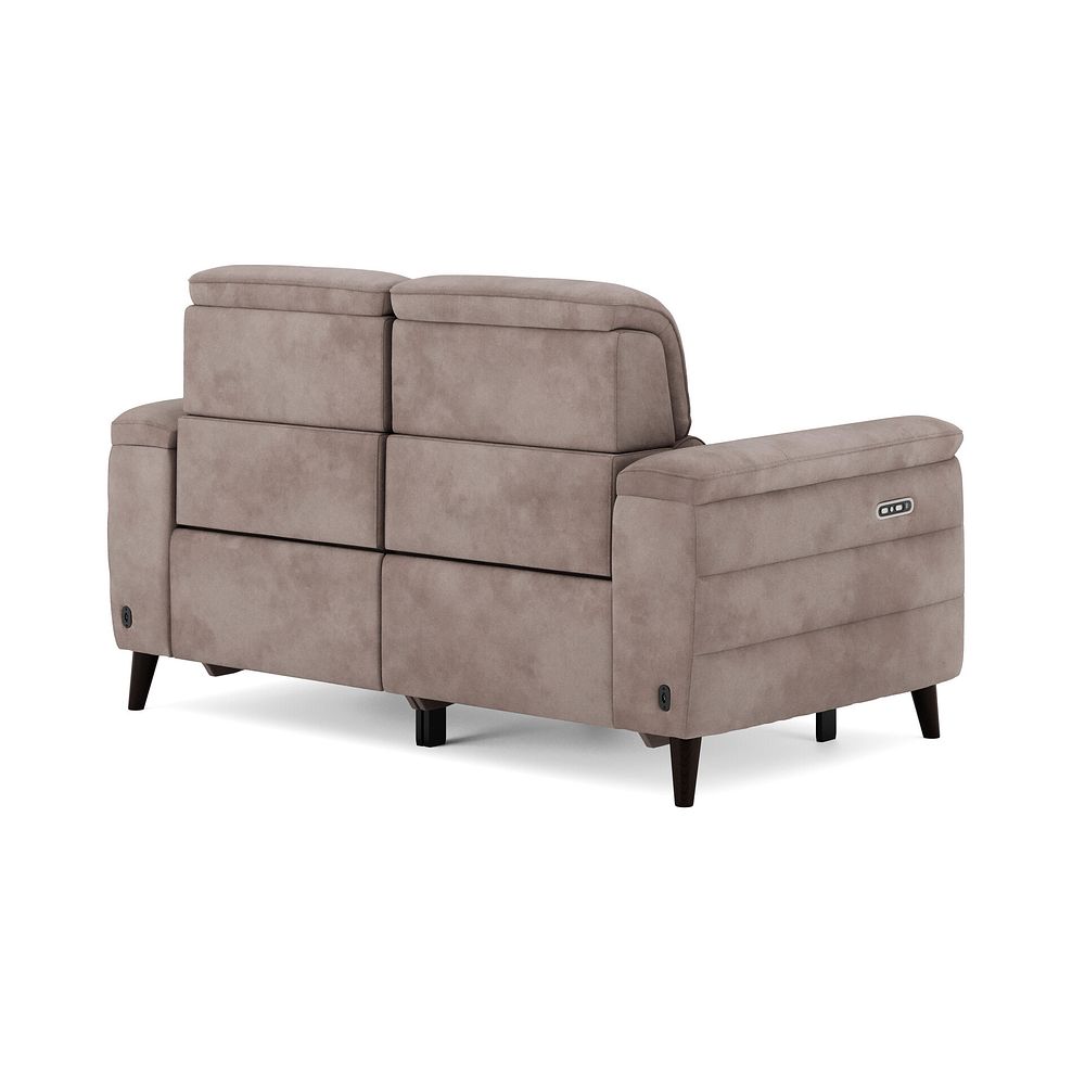 Cassius 2 Seater Power Recliner Sofa with Adjustable Power Headrests in Dexter Nutmeg Fabric 5