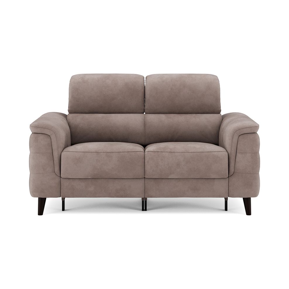 Cassius 2 Seater Power Recliner Sofa with Adjustable Power Headrests in Dexter Nutmeg Fabric 3