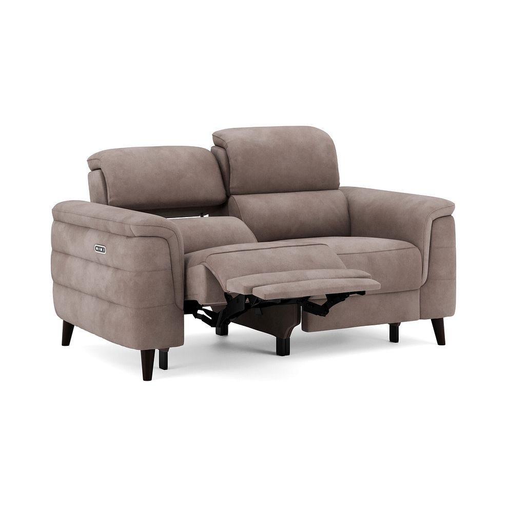 Cassius 2 Seater Power Recliner Sofa with Adjustable Power Headrests in Dexter Nutmeg Fabric 2