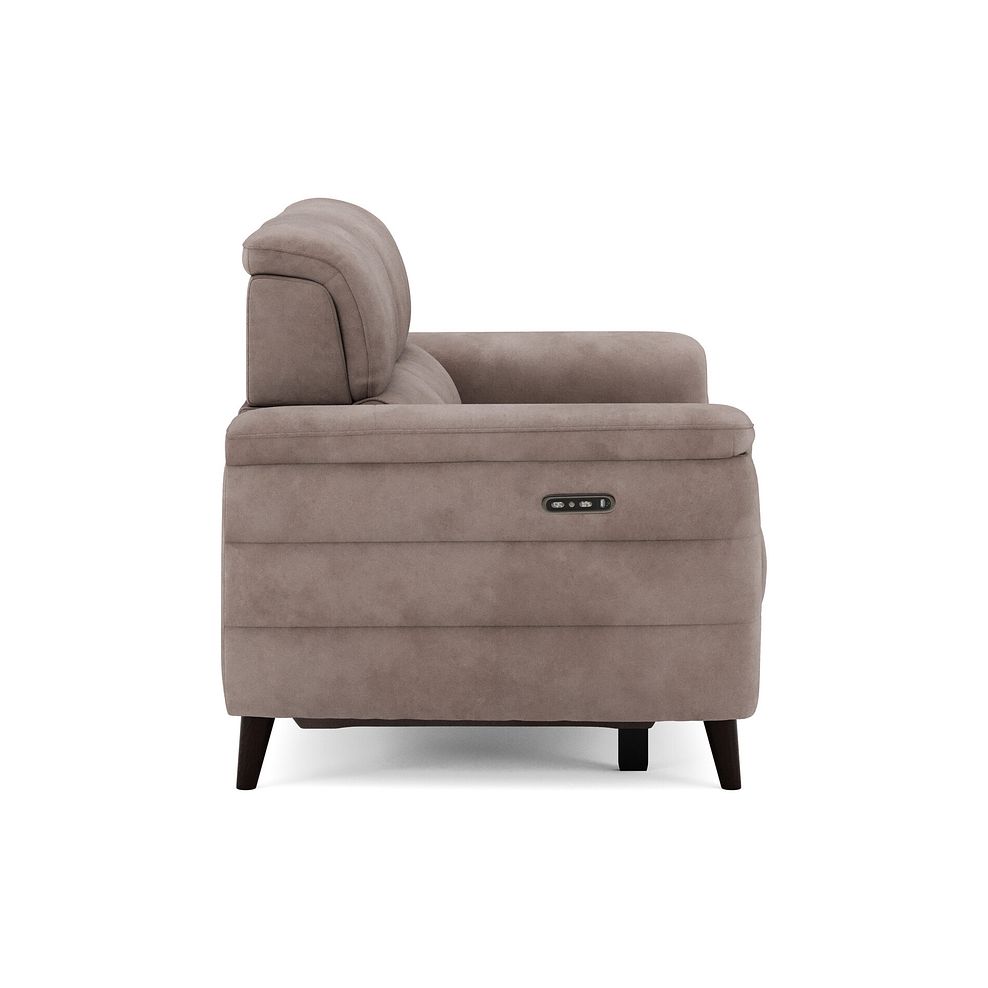 Cassius 2 Seater Power Recliner Sofa with Adjustable Power Headrests in Dexter Nutmeg Fabric 4