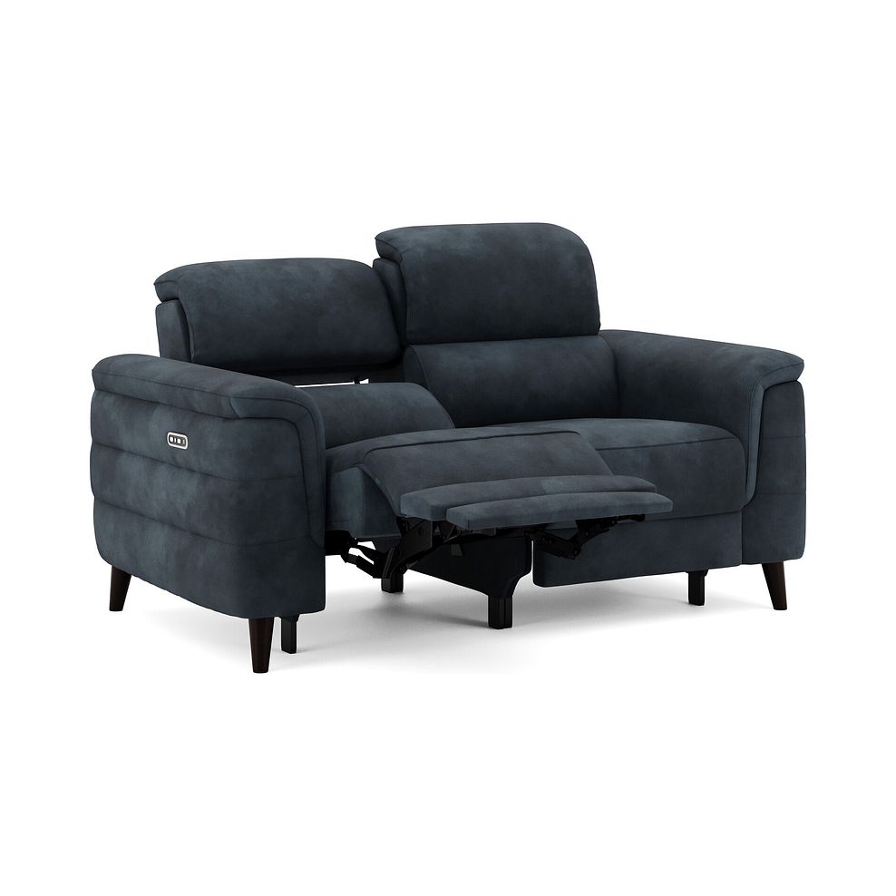 Cassius 2 Seater Power Recliner Sofa with Adjustable Power Headrests in Dexter Shadow Fabric 2