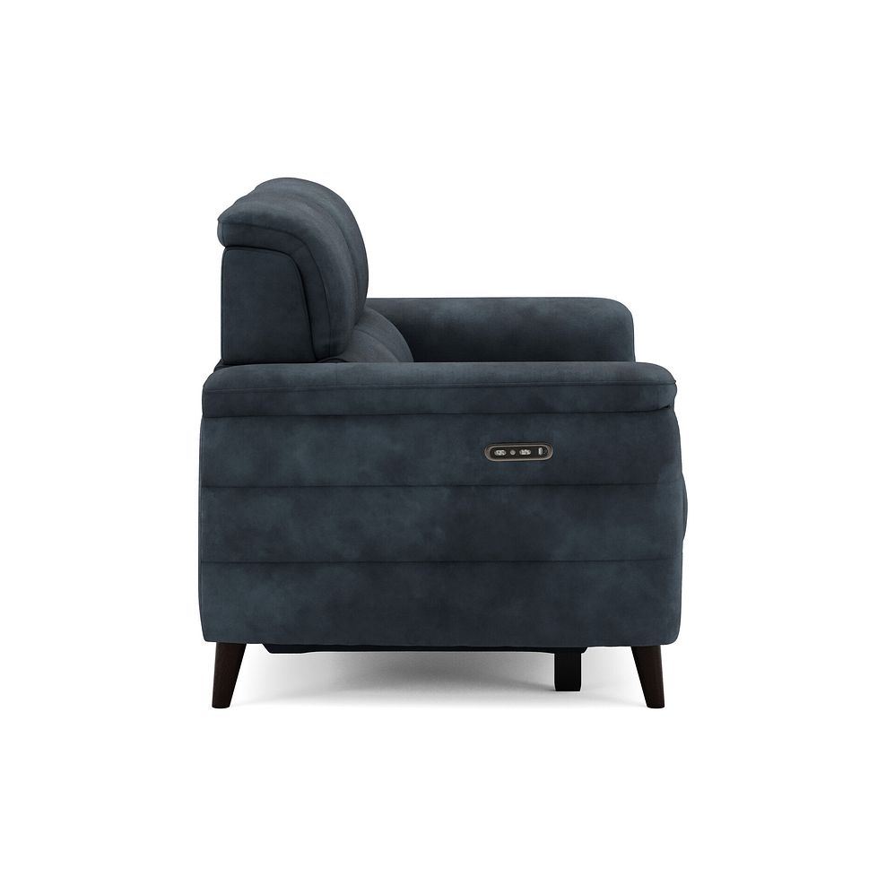 Cassius 2 Seater Power Recliner Sofa with Adjustable Power Headrests in Dexter Shadow Fabric 4