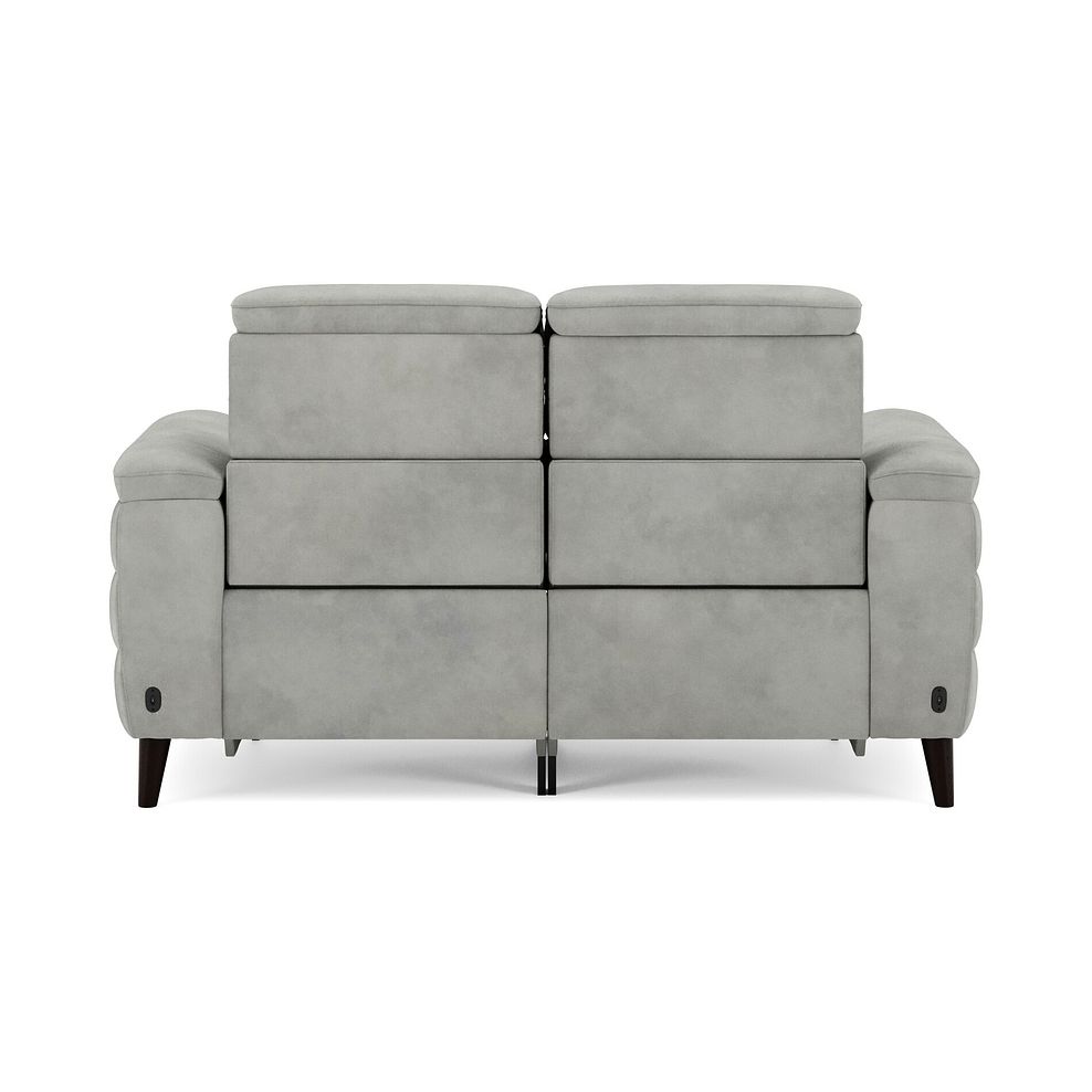Cassius 2 Seater Power Recliner Sofa with Adjustable Power Headrests in Dexter Stone Fabric 6