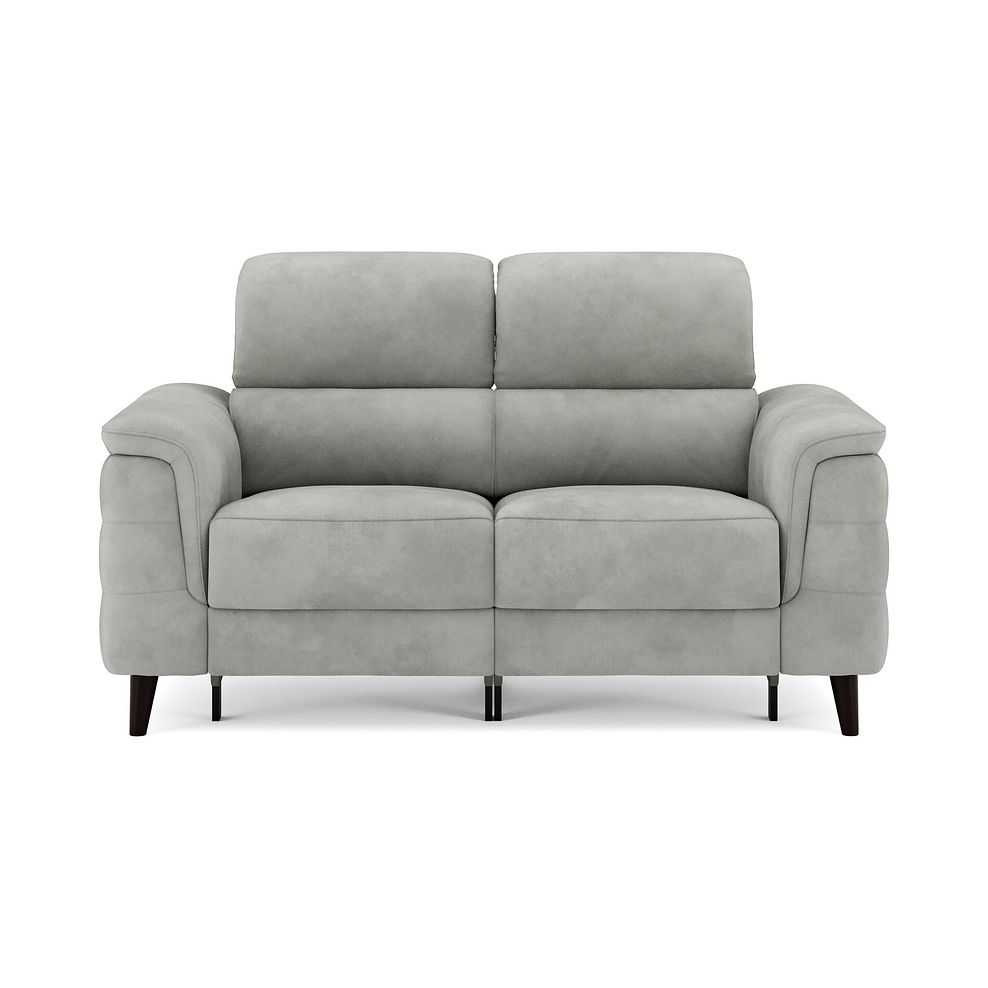Cassius 2 Seater Power Recliner Sofa with Adjustable Power Headrests in Dexter Stone Fabric 3
