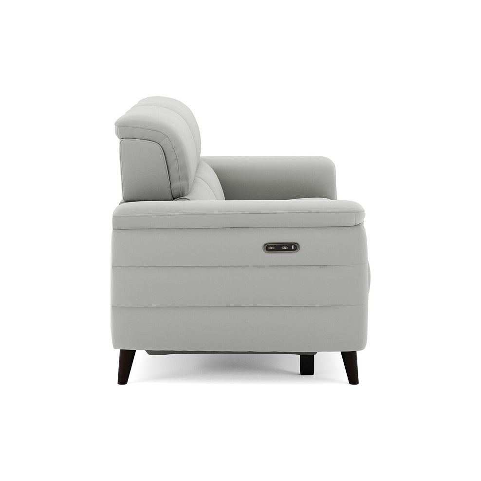 Cassius 3 Seater Power Recliner Sofa in Bella Lead Grey Fabric 4